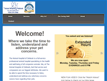Tablet Screenshot of animalhospitalofoshkosh.com